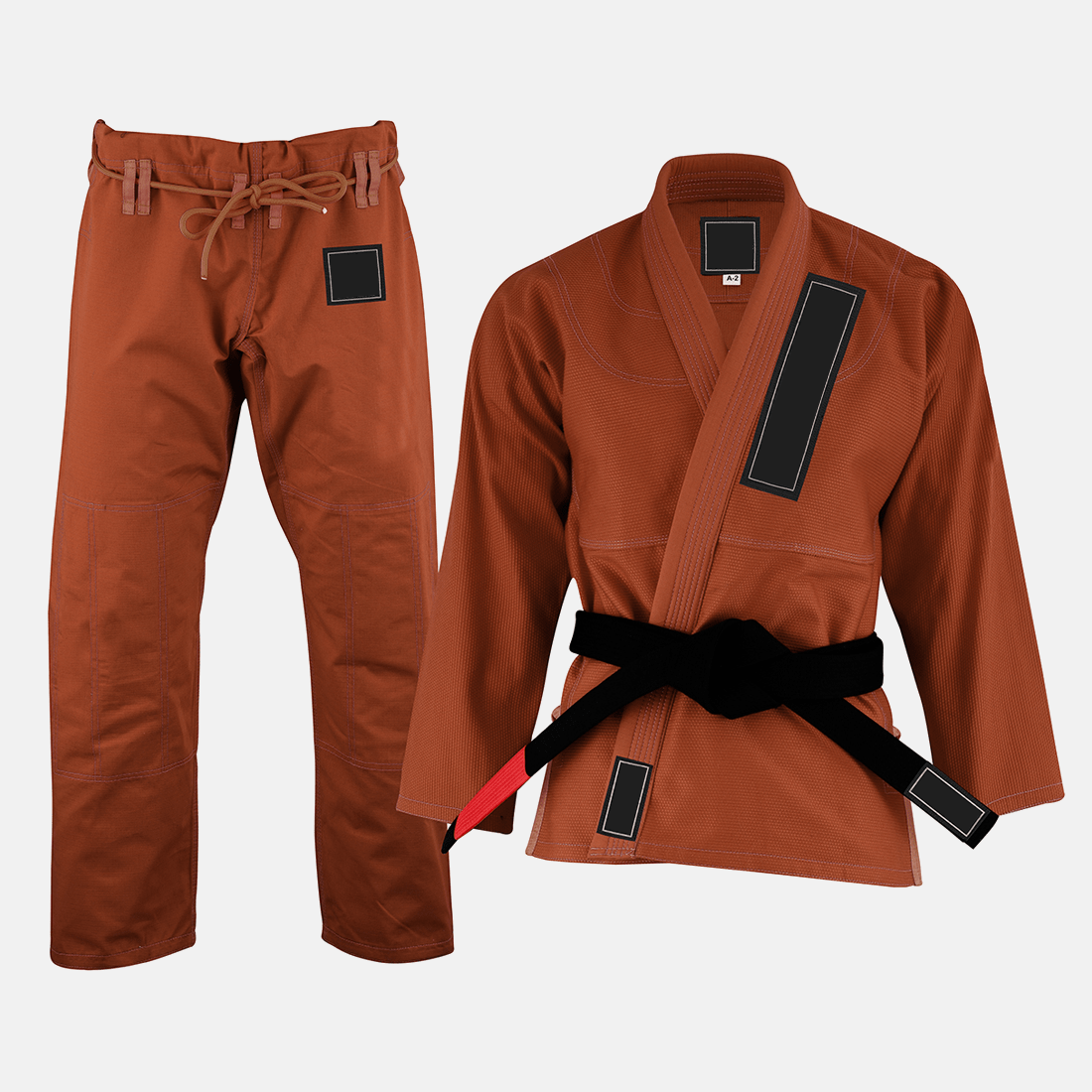 BJJ-Uniform-Brown01-min OEM ODM Jiu Jitsu Gi Fabric Uniforms - Image 1
