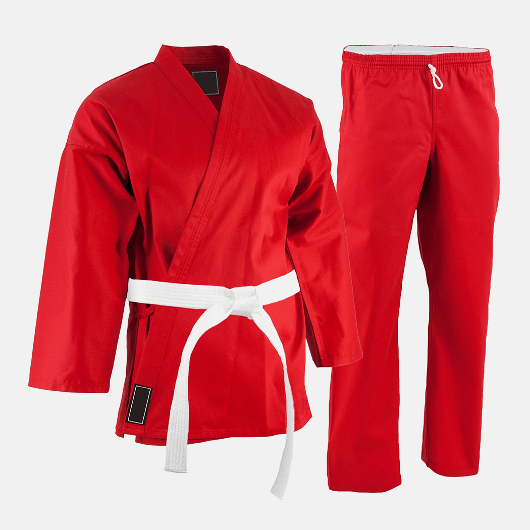 Karate-Red-1-min Full Sleeves Karate Uniform - Image 1